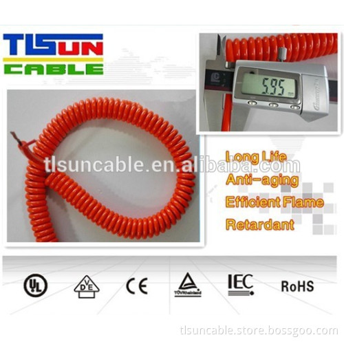 PUR spiral power cable cord cable